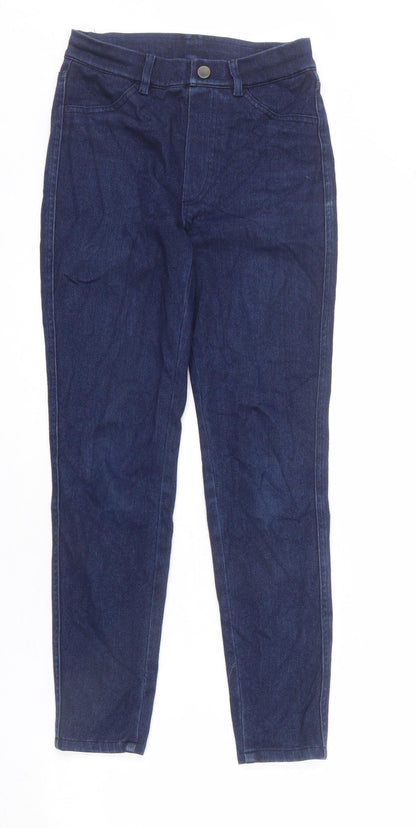 Uniqlo Womens Blue Cotton Jegging Jeans Size S L25 in Regular