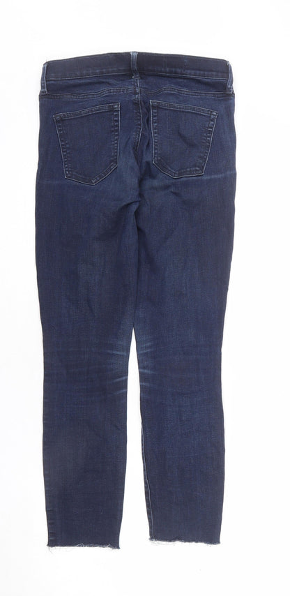 Gap Womens Blue Cotton Skinny Jeans Size 28 in L28 in Regular Zip