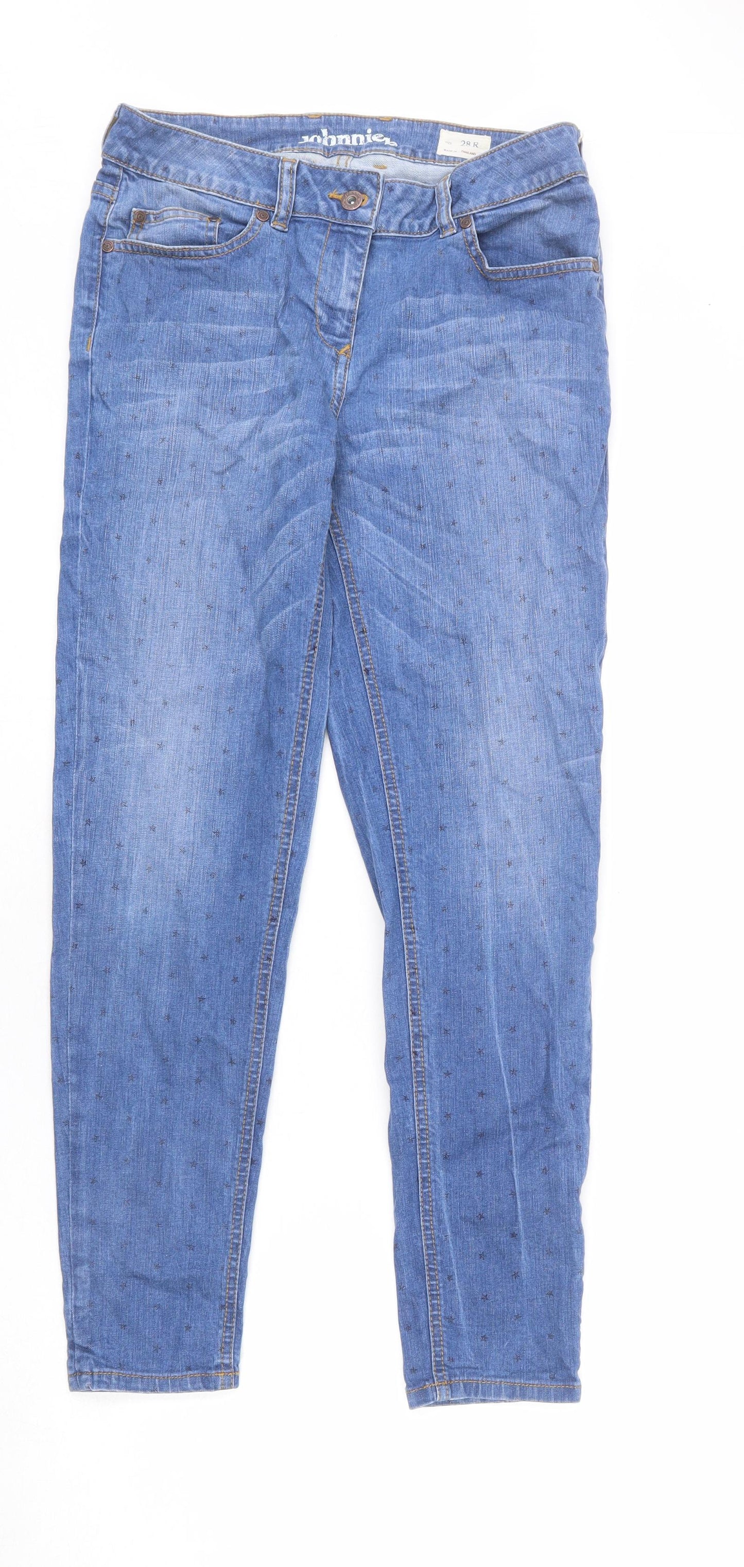 Womens UK Size 28 in Johnnie B Regular Fit Straight Blue Jeans