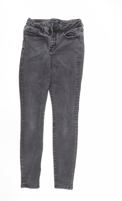 Gap Womens Grey Cotton Skinny Jeans Size 27 in L27 in Regular Zip