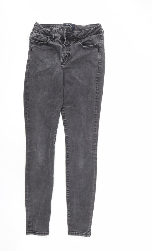 Gap Womens Grey Cotton Skinny Jeans Size 27 in L27 in Regular Zip