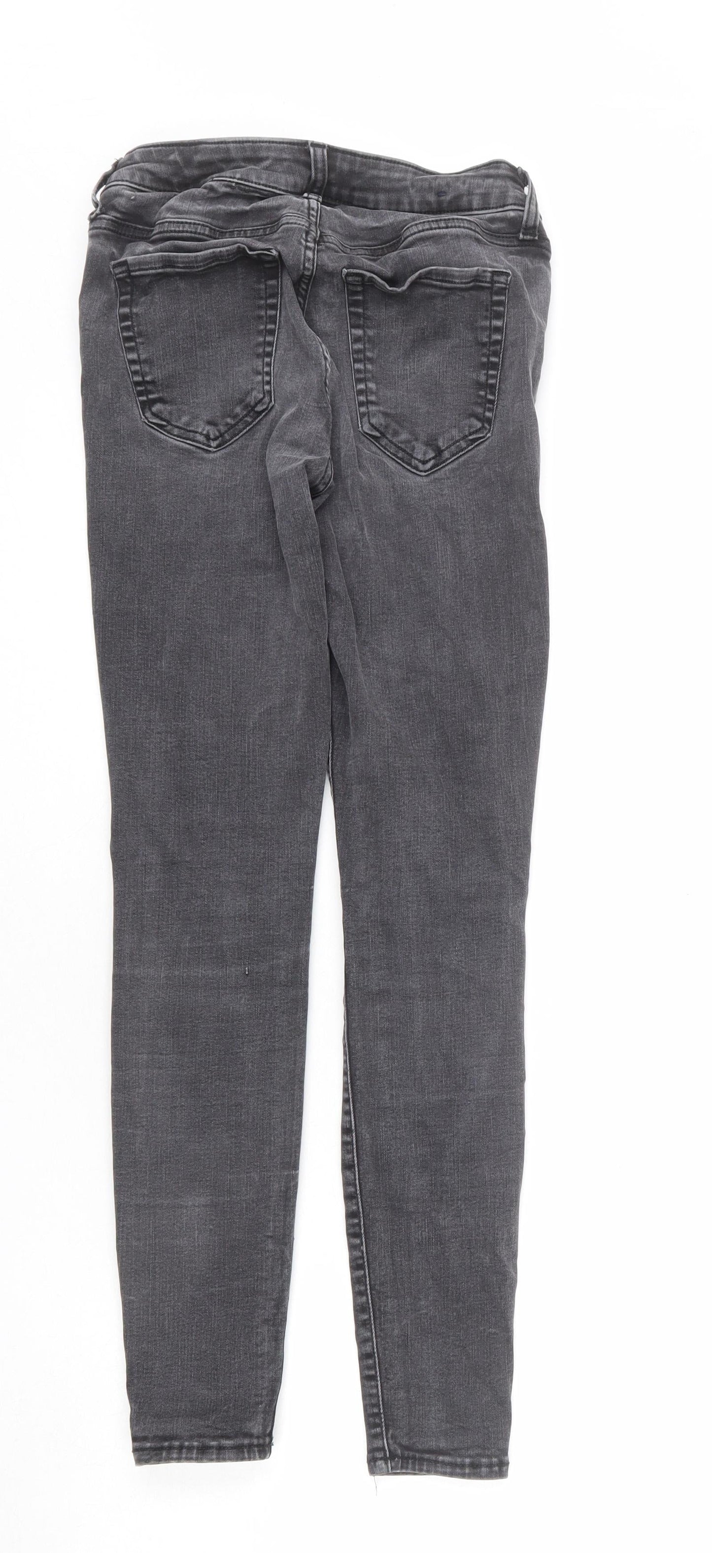 Gap Womens Grey Cotton Skinny Jeans Size 27 in L27 in Regular Zip