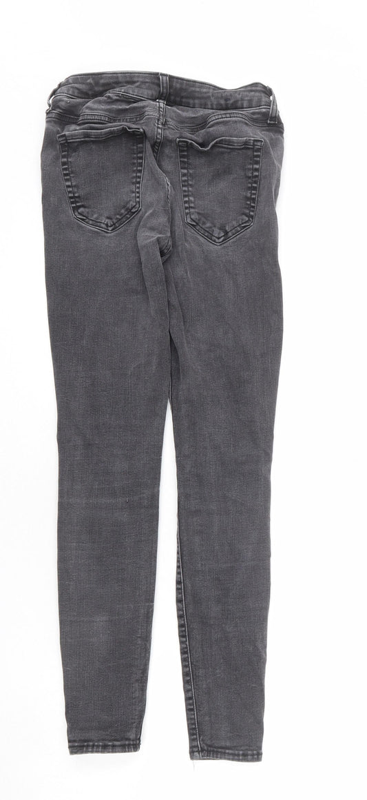 Gap Womens Grey Cotton Skinny Jeans Size 27 in L27 in Regular Zip