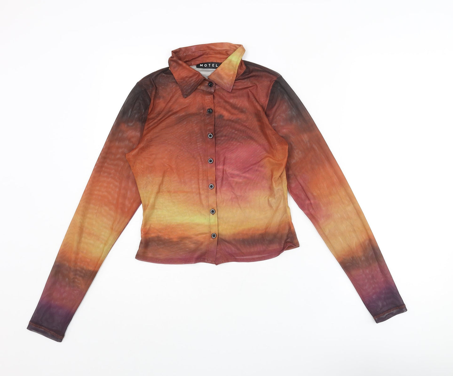 Womens UK Size S Motel Multicoloured Basic Button-Up