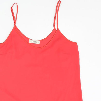 Womens UK Size 14 Oasis Red Camisole Tank