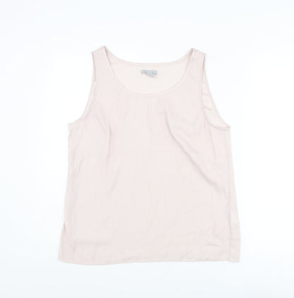 H&M Womens Pink Polyester Camisole Tank Size 14 Scoop Neck