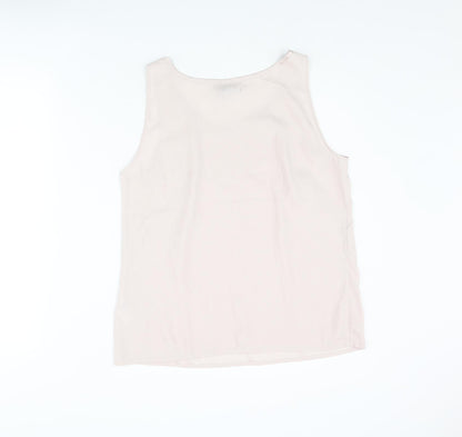 H&M Womens Pink Polyester Camisole Tank Size 14 Scoop Neck