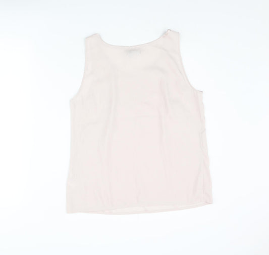 H&M Womens Pink Polyester Camisole Tank Size 14 Scoop Neck