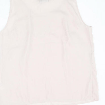 H&M Womens Pink Polyester Camisole Tank Size 14 Scoop Neck