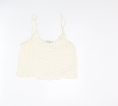 Womens UK Size 14 H&M Ivory Camisole Tank