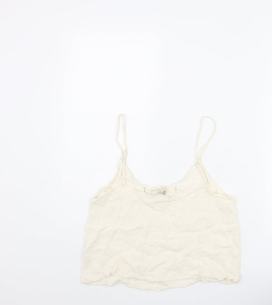 Womens UK Size 14 H&M Ivory Camisole Tank
