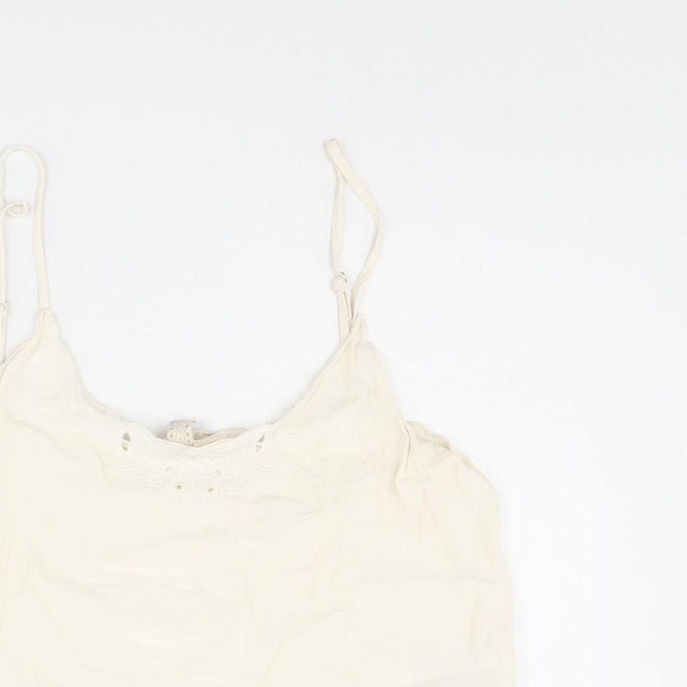 Womens UK Size 14 H&M Ivory Camisole Tank