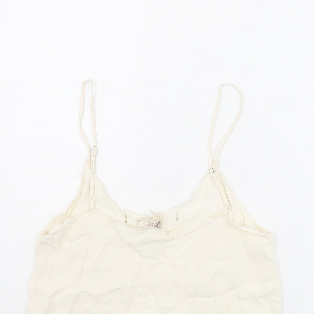 Womens UK Size 14 H&M Ivory Camisole Tank