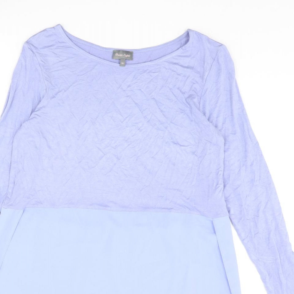 Womens UK Size 10 Phase Eight Blue Tunic Blouse