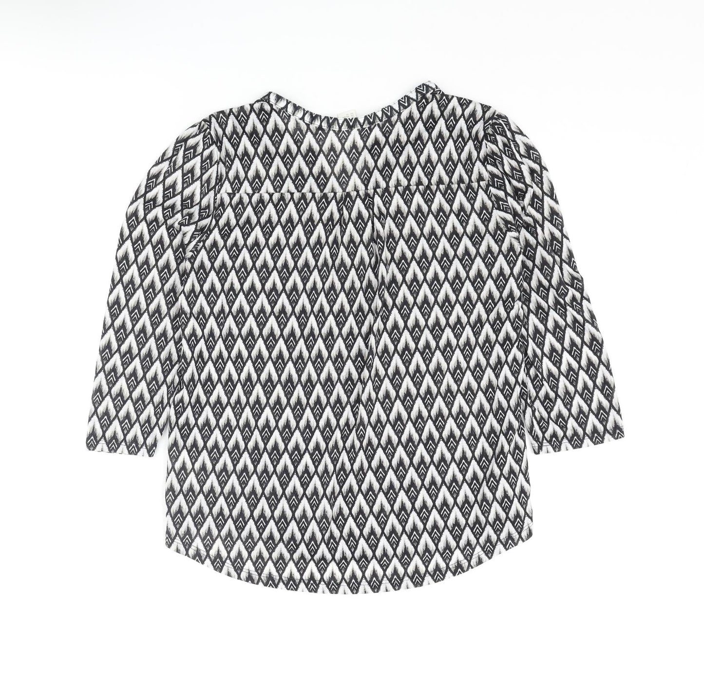 Womens UK Size S H&M Black Basic Blouse