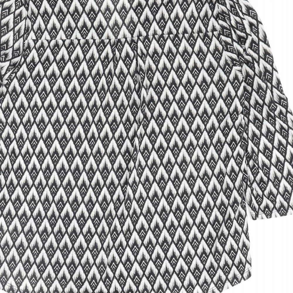 Womens UK Size S H&M Black Basic Blouse