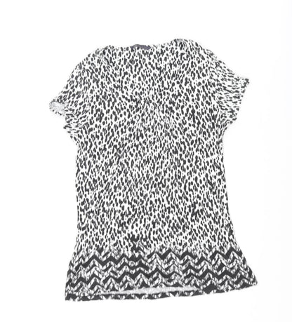 Womens UK Size 12 Marks and Spencer Black Basic T-Shirt