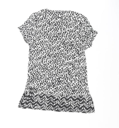 Womens UK Size 12 Marks and Spencer Black Basic T-Shirt