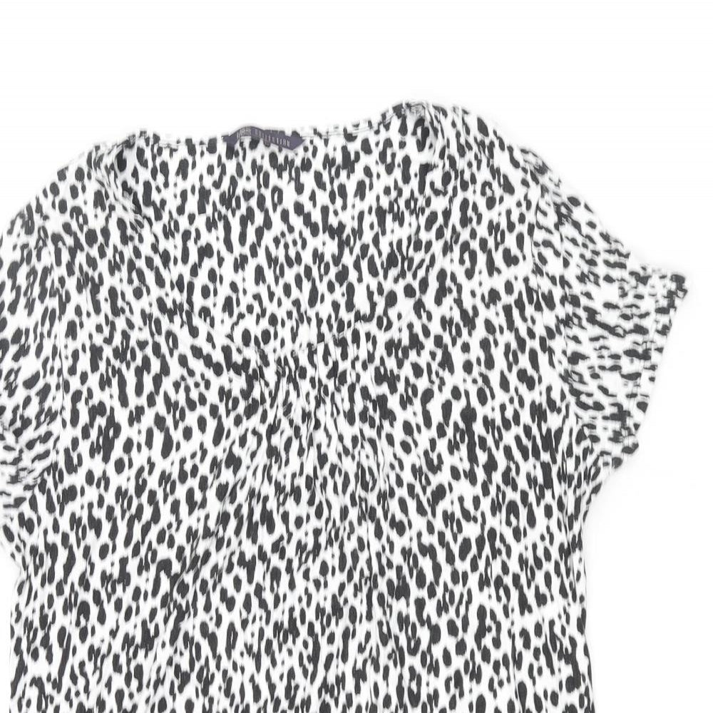 Womens UK Size 12 Marks and Spencer Black Basic T-Shirt