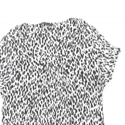 Womens UK Size 12 Marks and Spencer Black Basic T-Shirt
