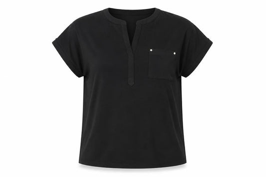 Womens UK Size L Anne Klein Black Basic T-Shirt