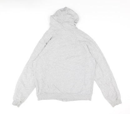 Mens UK Size L American Apparel Grey Full Zip Hoodie