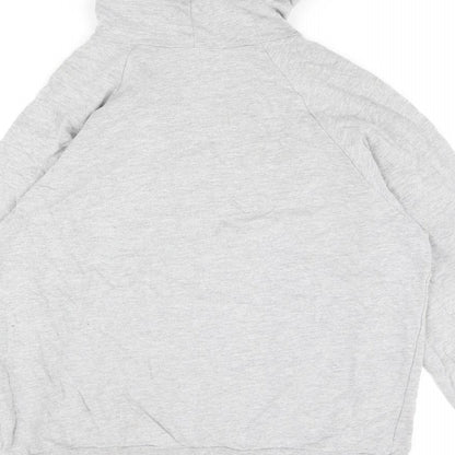 Mens UK Size L American Apparel Grey Full Zip Hoodie