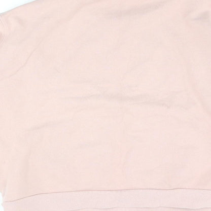 ellesse Womens Pink Cotton Pullover Sweatshirt Size 12 Pullover - Logo