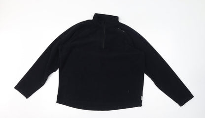 Quechua Womens Black Polyester Pullover Sweatshirt Size L Pullover