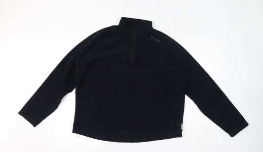 Quechua Womens Black Polyester Pullover Sweatshirt Size L Pullover