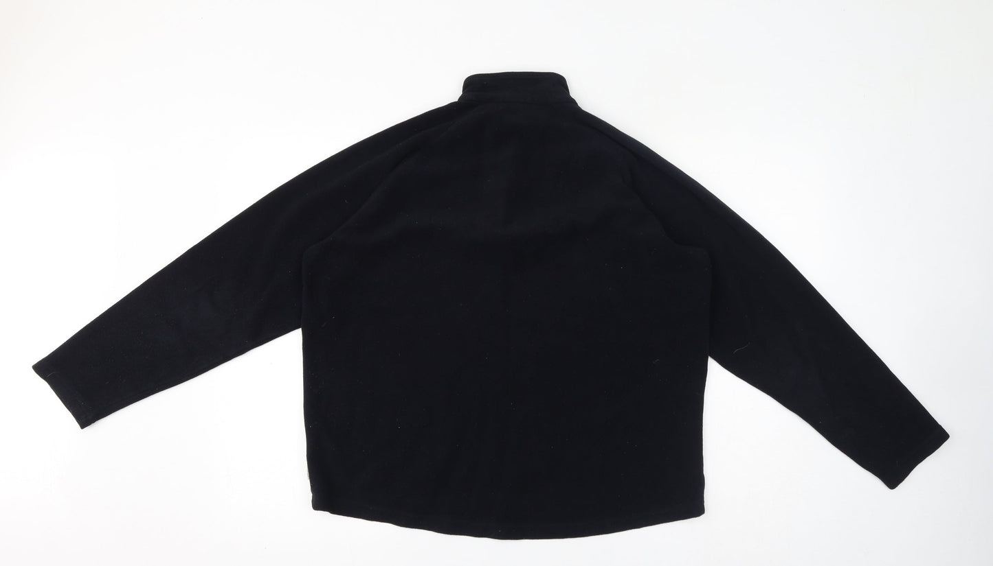 Quechua Womens Black Polyester Pullover Sweatshirt Size L Pullover