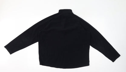 Quechua Womens Black Polyester Pullover Sweatshirt Size L Pullover