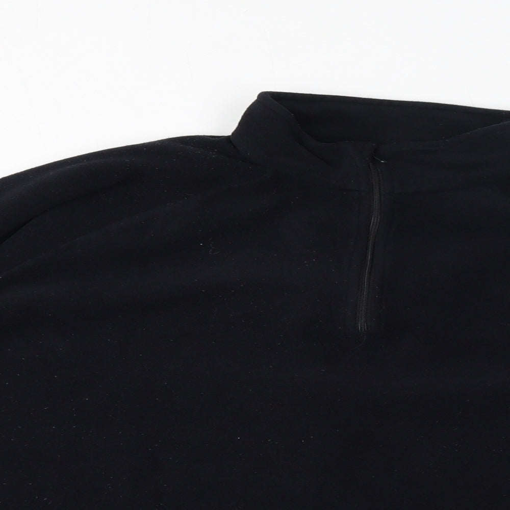 Quechua Womens Black Polyester Pullover Sweatshirt Size L Pullover