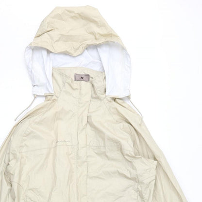 Womens UK Size M Quechua Beige Rain Coat