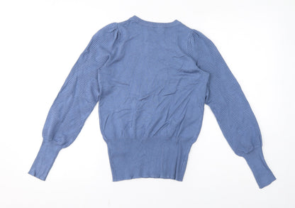 Womens UK Size XS Marks and Spencer Blue Pullover Jumper