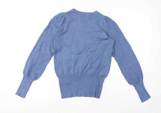 Womens UK Size XS Marks and Spencer Blue Pullover Jumper
