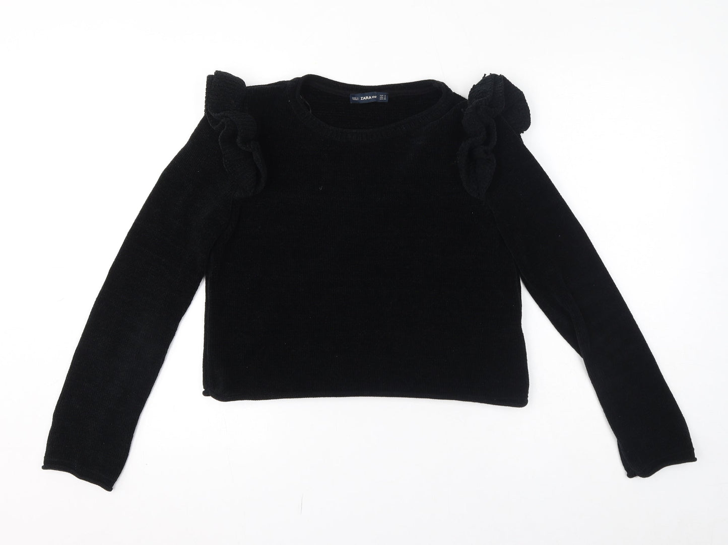 Womens UK Size S Zara Black Pullover Jumper