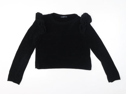 Womens UK Size S Zara Black Pullover Jumper