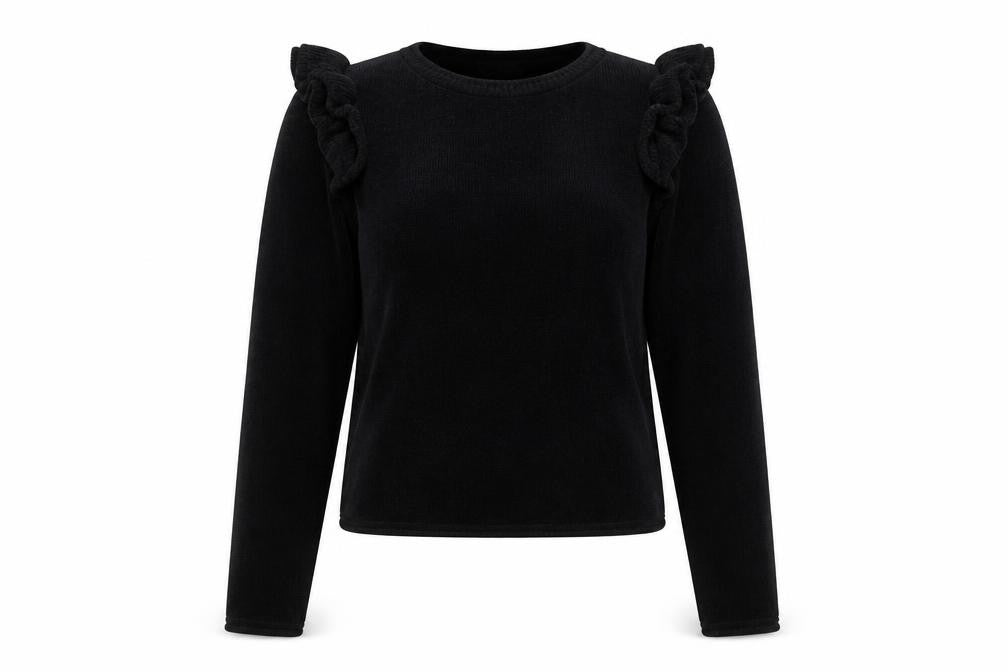 Womens UK Size S Zara Black Pullover Jumper