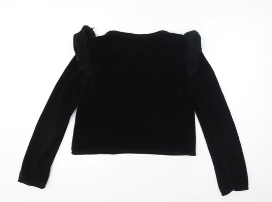 Womens UK Size S Zara Black Pullover Jumper