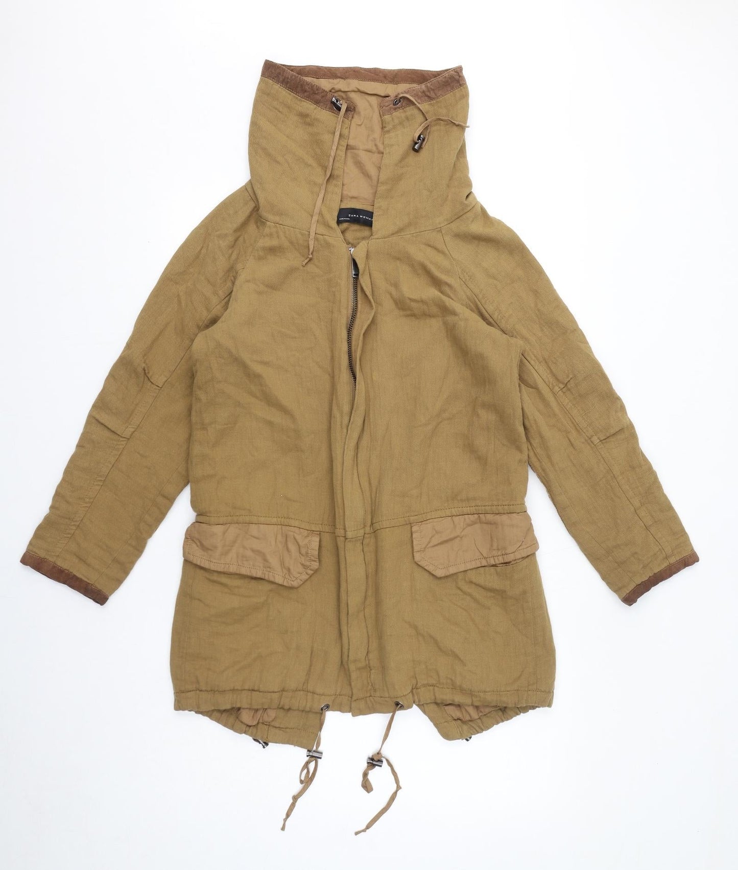 Womens UK Size XS Zara Brown Jacket