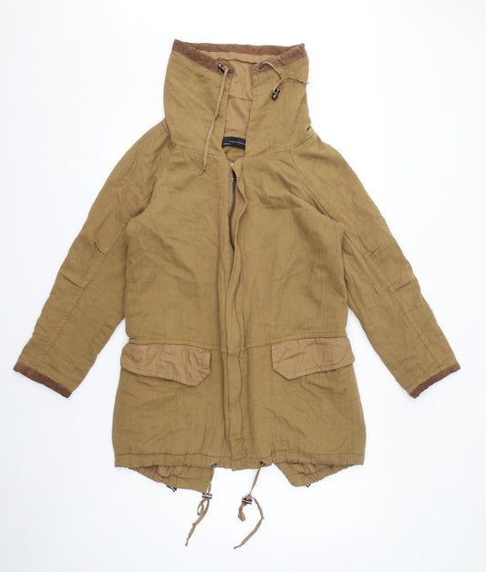 Womens UK Size XS Zara Brown Jacket