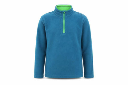Decathlon Girls Blue Polyester Pullover Sweatshirt Size 10 Years Pullover - Quarter-Zip