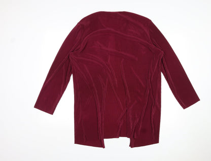 Womens UK Size 16 Compliments Purple Cardigan Jumper