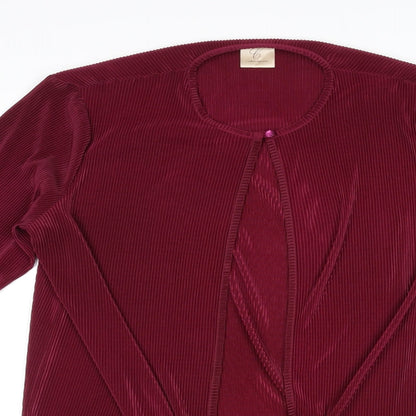 Womens UK Size 16 Compliments Purple Cardigan Jumper