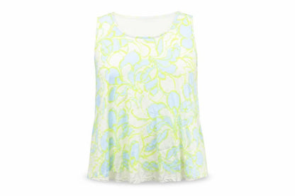 Marks and Spencer Womens Multicoloured Floral Polyester Basic Tank Size 24 Round Neck