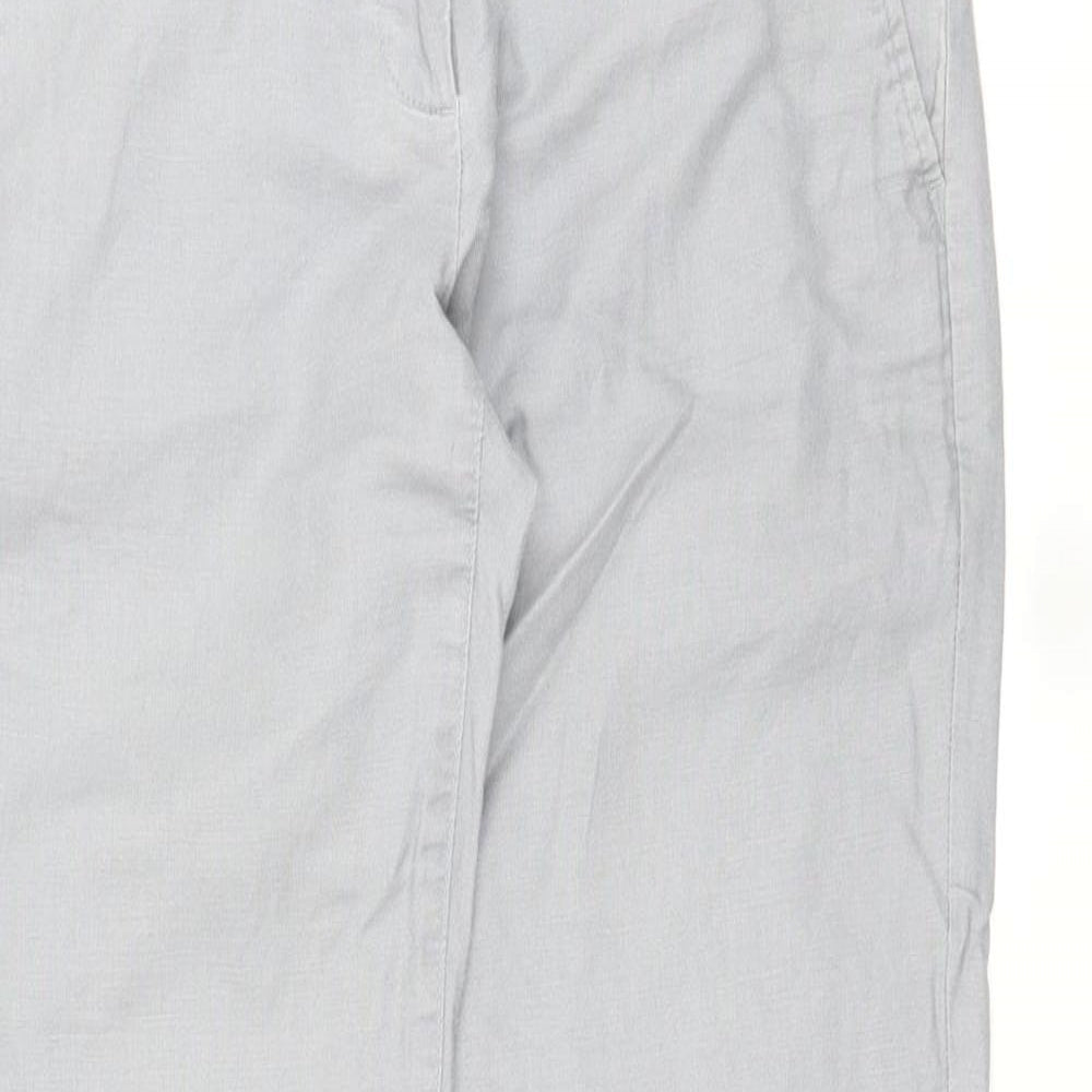 Womens UK Size 4 Gap Regular Fit Chino Grey Trousers