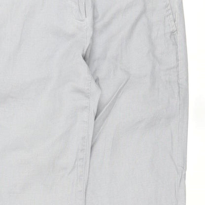 Womens UK Size 4 Gap Regular Fit Chino Grey Trousers