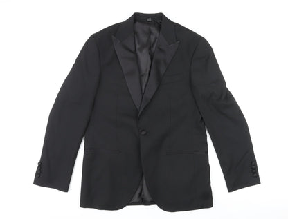 Mens UK Size 38 Marks and Spencer Regular Black Suit Jacket