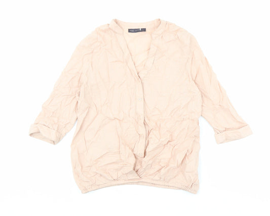 Womens UK Size 8 Marks and Spencer Pink Basic Blouse